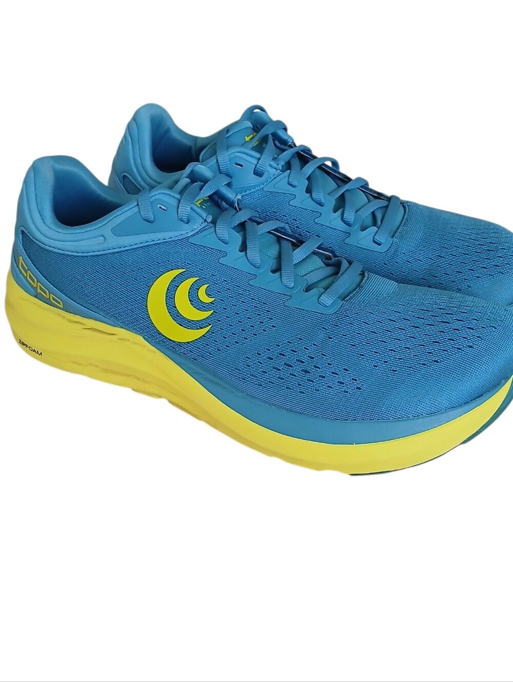 TOPO Athletic Phantom 3 Running Shoes Men's 10 Blue Lime Lightweight Comfy Mesh